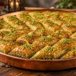 طرز تهیه باقلوای استانبولی ؛ مهندسی لایه‌های ترد و شهد زعفرانی